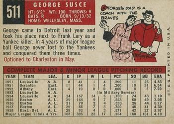 George Susce  baseball card collectible - Main Image 2