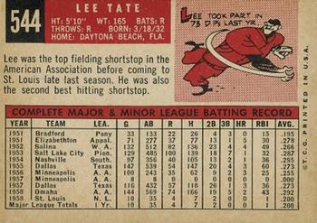 Lee Tate  baseball card collectible - Main Image 2