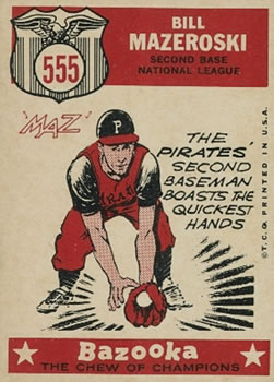 Bill Mazeroski  baseball card collectible - Main Image 2