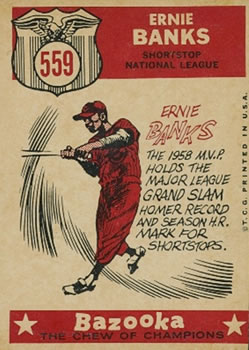 Ernie Banks  baseball card collectible - Main Image 2