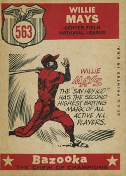 Willie Mays  baseball card collectible - Main Image 2
