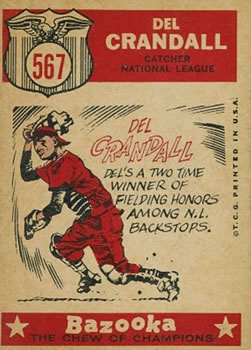 Del Crandall  baseball card collectible - Main Image 2