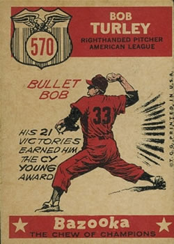 Bob Turley  baseball card collectible - Main Image 2