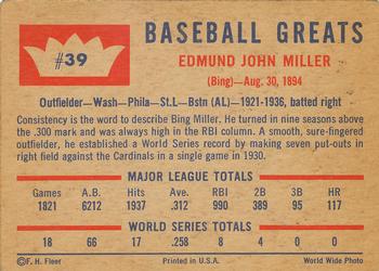 Bing Miller  baseball card collectible - Main Image 2