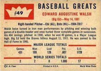 Ed Walsh  baseball card collectible - Main Image 2