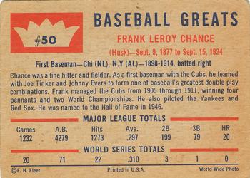Frank Chance  baseball card collectible - Main Image 2