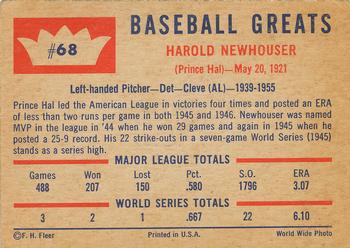 Hal Newhouser  baseball card collectible - Main Image 2
