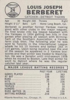 Lou Berberet  baseball card collectible - Main Image 2