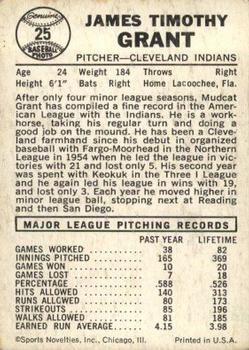 Jim Grant  baseball card collectible - Main Image 2