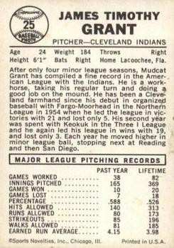 Jim Grant  baseball card collectible - Main Image 2