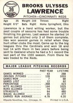 Brooks Lawrence  baseball card collectible - Main Image 2