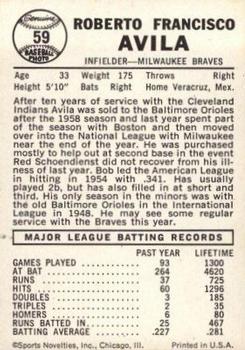 Bob Avila  baseball card collectible - Main Image 2