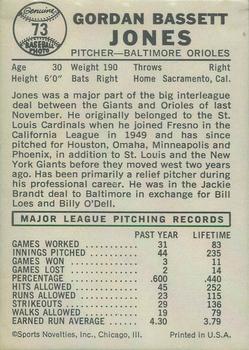 Gordon Jones  baseball card collectible - Main Image 2