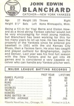 John Blanchard  baseball card collectible - Main Image 2