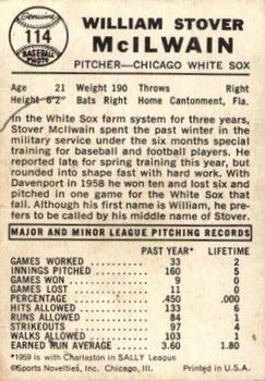 Stover McIlwain  baseball card collectible - Main Image 2