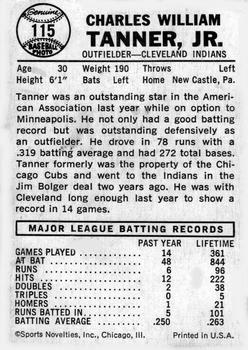 Chuck Tanner  baseball card collectible - Main Image 2