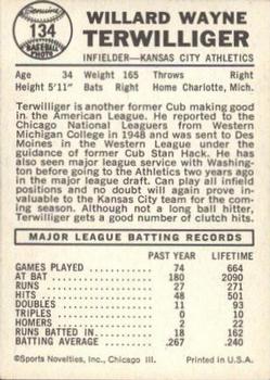 Wayne Terwilliger  baseball card collectible - Main Image 2