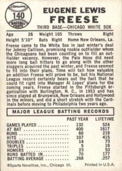 Gene Freese  baseball card collectible - Main Image 2