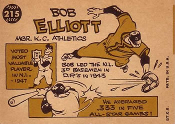 Bob Elliott  baseball card collectible - Main Image 2