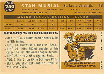 Stan Musial  baseball card collectible - Main Image 2