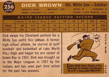 Dick Brown  baseball card collectible - Main Image 2