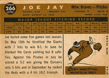 Joe Jay  baseball card collectible - Main Image 2