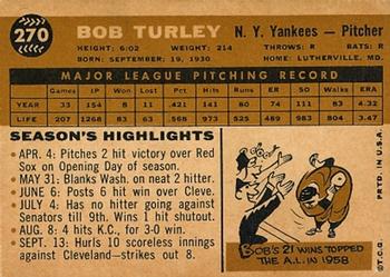 Bob Turley  baseball card collectible - Main Image 2