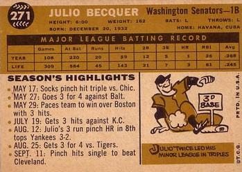 Julio Becquer  baseball card collectible - Main Image 2