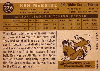 Ken McBride  baseball card collectible - Main Image 2