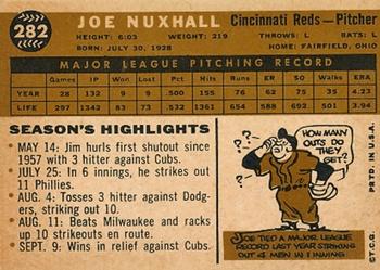 Joe Nuxhall  baseball card collectible - Main Image 2