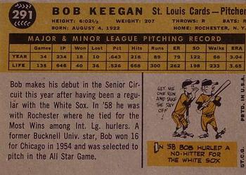 Bob Keegan  baseball card collectible - Main Image 2