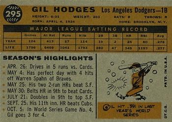 Gil Hodges  baseball card collectible - Main Image 2