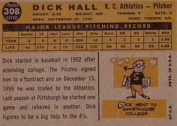 Dick Hall  baseball card collectible - Main Image 2