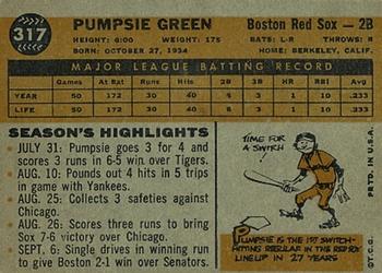 Pumpsie Green  baseball card collectible - Main Image 2