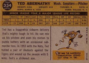 Ted Abernathy  baseball card collectible - Main Image 2