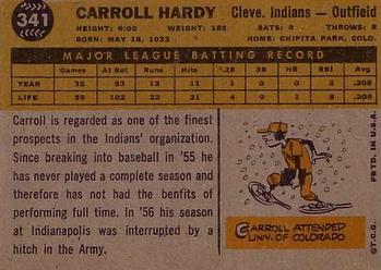 Carroll Hardy  baseball card collectible - Main Image 2