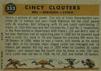 Cincy Clouters (Gus Bell / Frank Robinson / Jerry Lynch)  baseball card collectible - Main Image 2