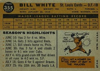 Bill White  baseball card collectible - Main Image 2