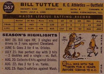 Bill Tuttle  baseball card collectible - Main Image 2