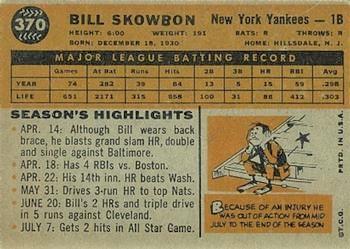 Bill Skowron  baseball card collectible - Main Image 2