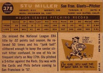 Stu Miller  baseball card collectible - Main Image 2