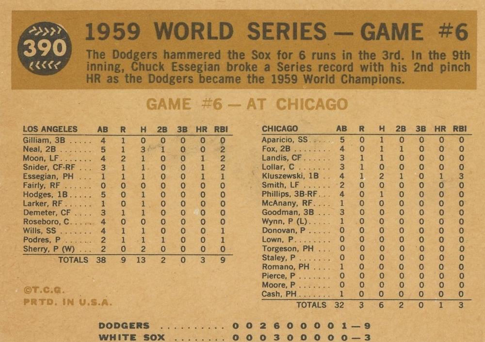 World Series Game #6 - Scrambling After Ball  baseball card collectible - Main Image 2