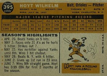Hoyt Wilhelm  baseball card collectible - Main Image 2