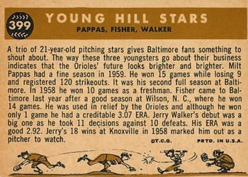 Young Hill Stars (Milt Pappas / Jack Fisher / Jerry Walker)  baseball card collectible - Main Image 2
