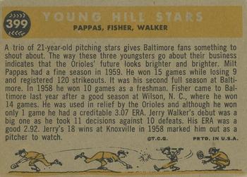 Young Hill Stars (Milt Pappas / Jack Fisher / Jerry Walker)  baseball card collectible - Main Image 2