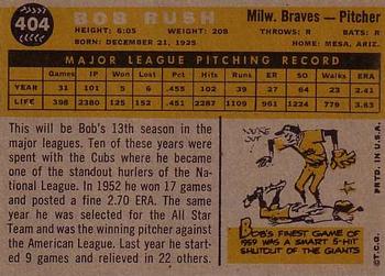 Bob Rush  baseball card collectible - Main Image 2