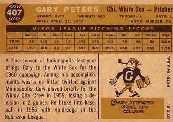 Gary Peters  baseball card collectible - Main Image 2