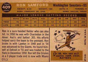 Ron Samford  baseball card collectible - Main Image 2