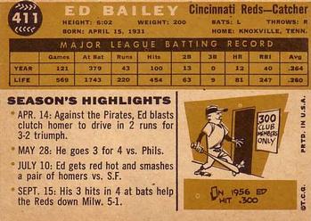 Ed Bailey  baseball card collectible - Main Image 2
