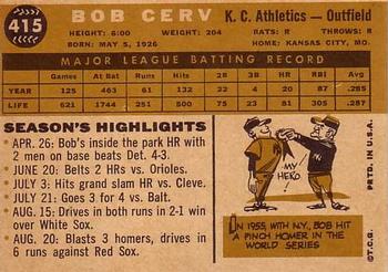 Bob Cerv  baseball card collectible - Main Image 2